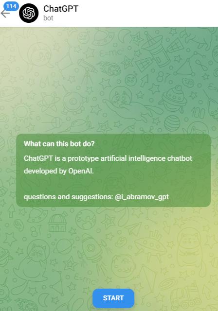 Telegram Bot Screen